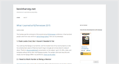 Desktop Screenshot of kevinharvey.net
