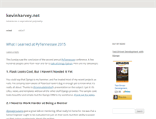Tablet Screenshot of kevinharvey.net